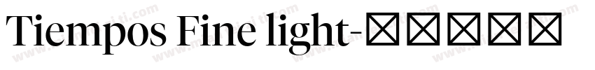 Tiempos Fine light字体转换